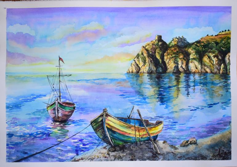 Original Seascape Painting by Ariana Tero