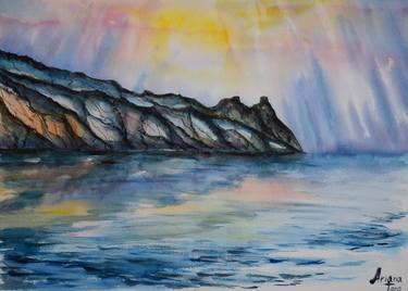 Print of Abstract Seascape Paintings by Ariana Tero