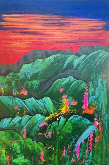Original Abstract Landscape Painting by Samantha Austin-Cooper