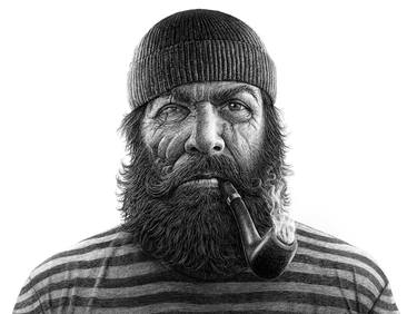 Original Portraiture Men Drawing by Fabio Vido