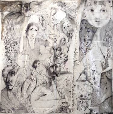 Print of Expressionism Fantasy Drawings by DIONISIS TSASIS