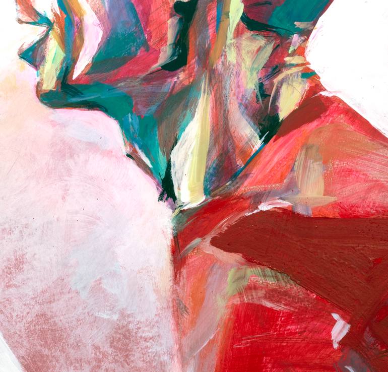 Original Expressionism People Painting by Dionisis Tsasis