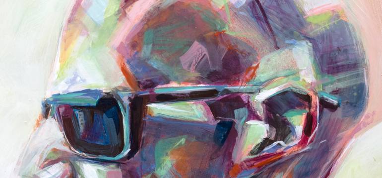 Original Expressionism People Painting by Dionisis Tsasis