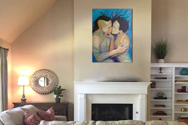 Original Interiors Painting by Nasser Moreno