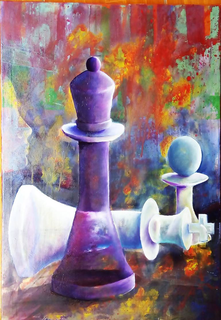 Checkmate Painting By Nasser Moreno Saatchi Art   7180957 HSC00001 7 