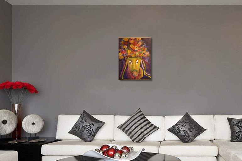 Original Interiors Painting by Nasser Moreno