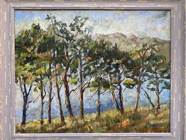 Print of Impressionism Landscape Paintings by Zurab Sharvadze