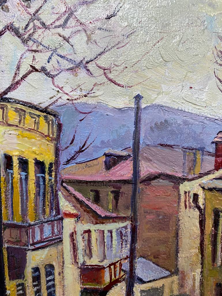 Original Impressionism Cities Painting by Zurab Sharvadze