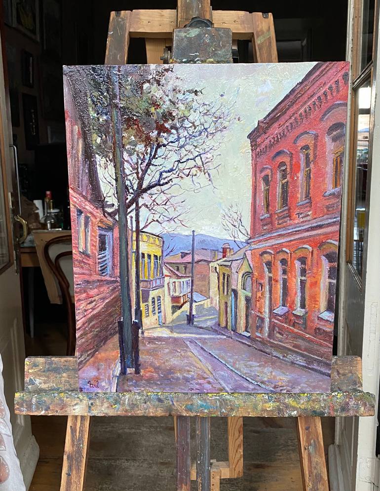 Original Impressionism Cities Painting by Zurab Sharvadze
