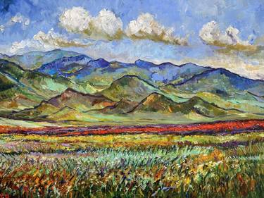 Print of Expressionism Landscape Paintings by Zurab Sharvadze