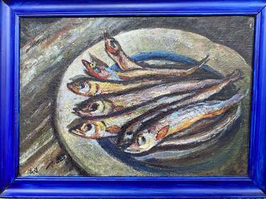 Print of Fish Paintings by Zurab Sharvadze