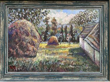 Print of Rural life Paintings by Zurab Sharvadze