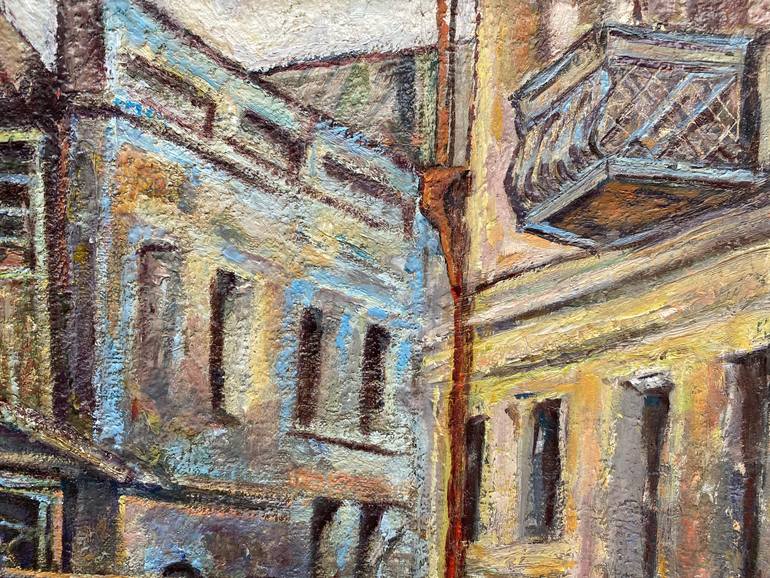 Original Expressionism Cities Painting by Zurab Sharvadze