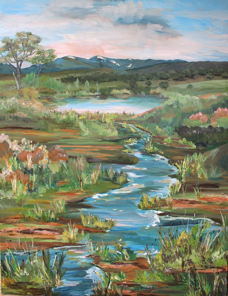 Print of Abstract Expressionism Landscape Paintings by Letizia Nelson