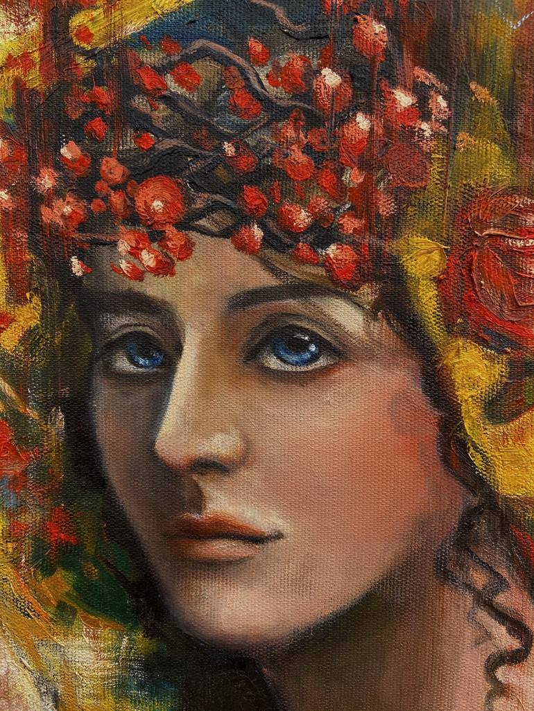 Original Portrait Painting by Diana Hryshchenkova