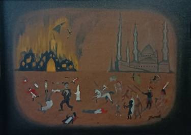 Print of Conceptual Politics Paintings by Farook Mohammed