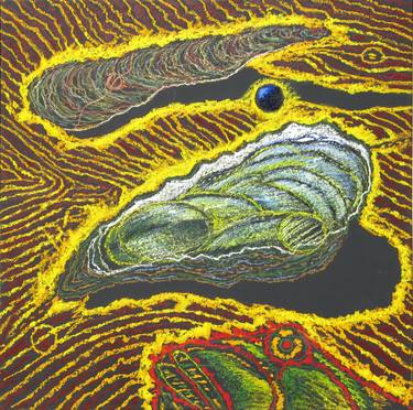 Original Fine Art Abstract Painting by Philippe Sentou