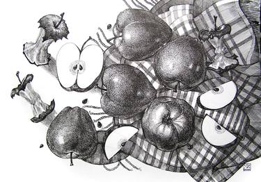 Print of Abstract Expressionism Food Drawings by MARGARET Kabelkova