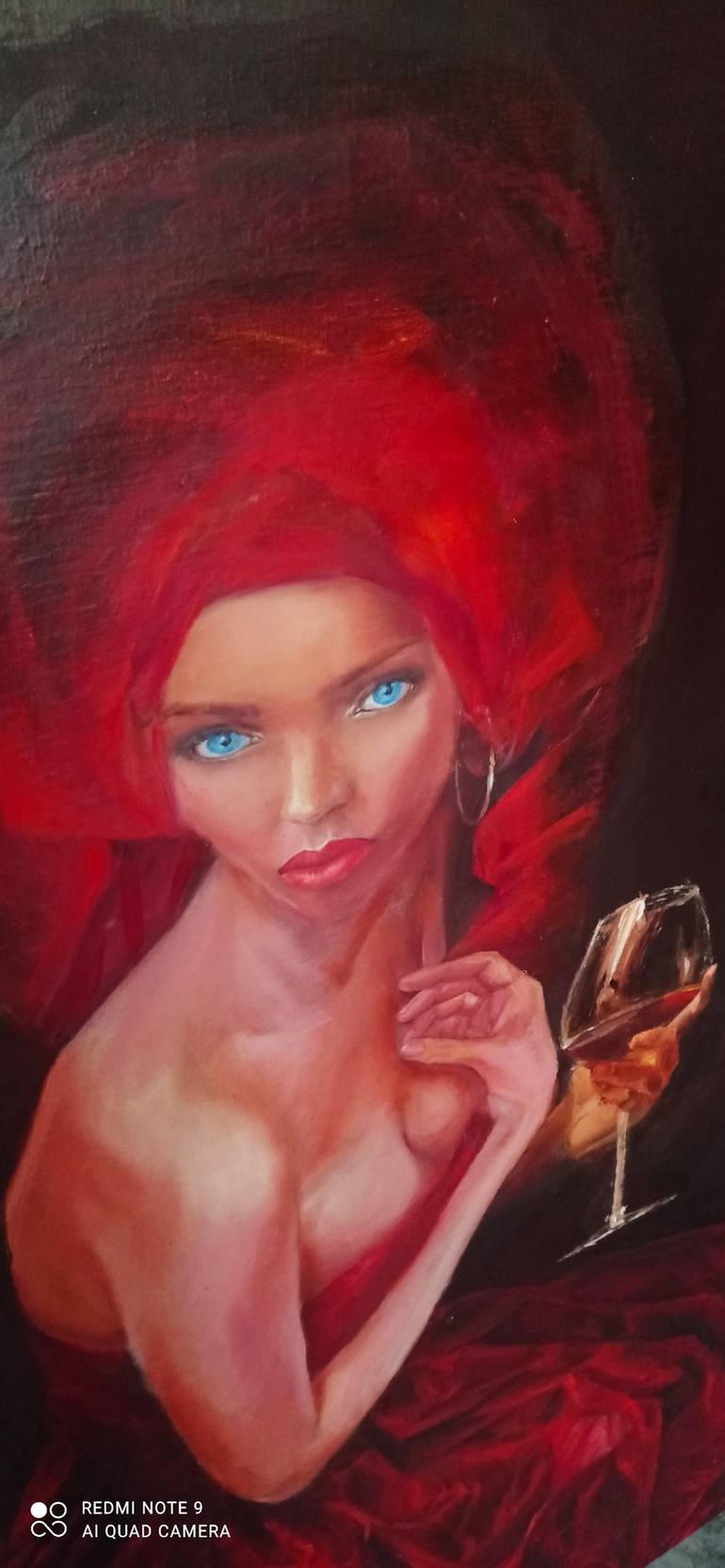 Original Realism Women Painting by ALINA OLENINA ART