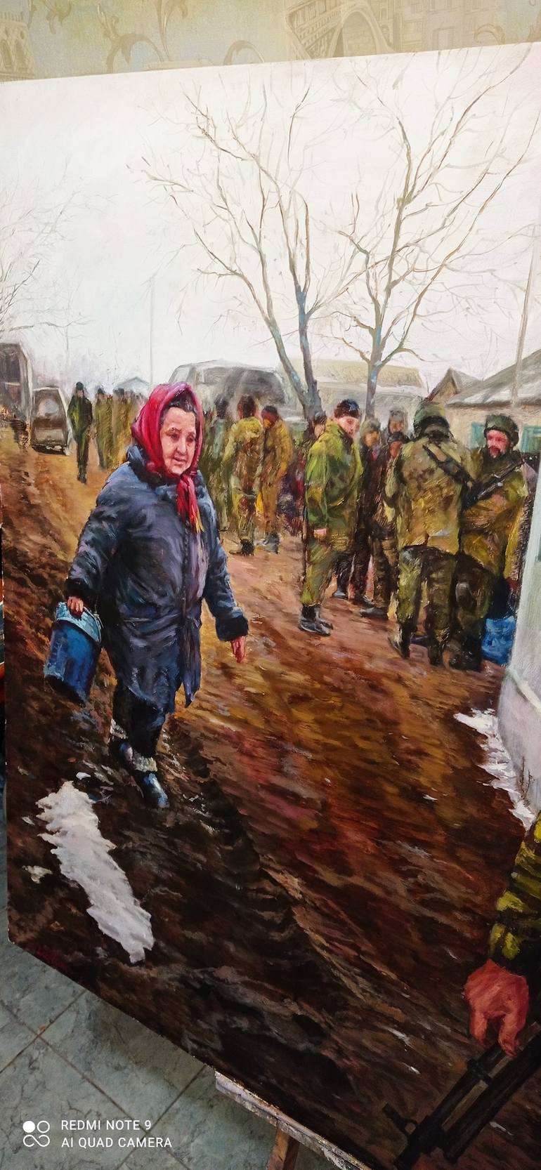 Original Realism People Painting by ALINA OLENINA ART