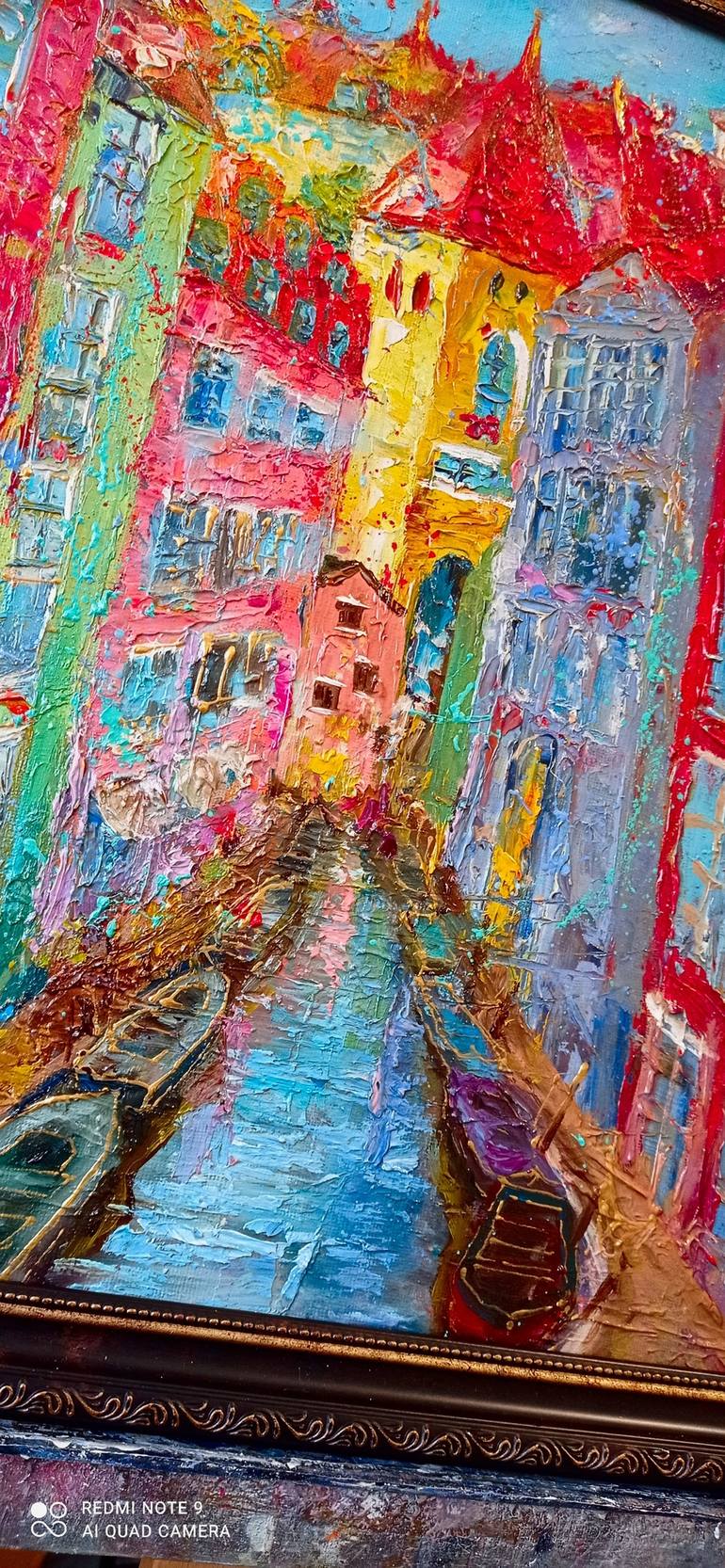 Original Impressionism Cities Painting by ALINA OLENINA ART