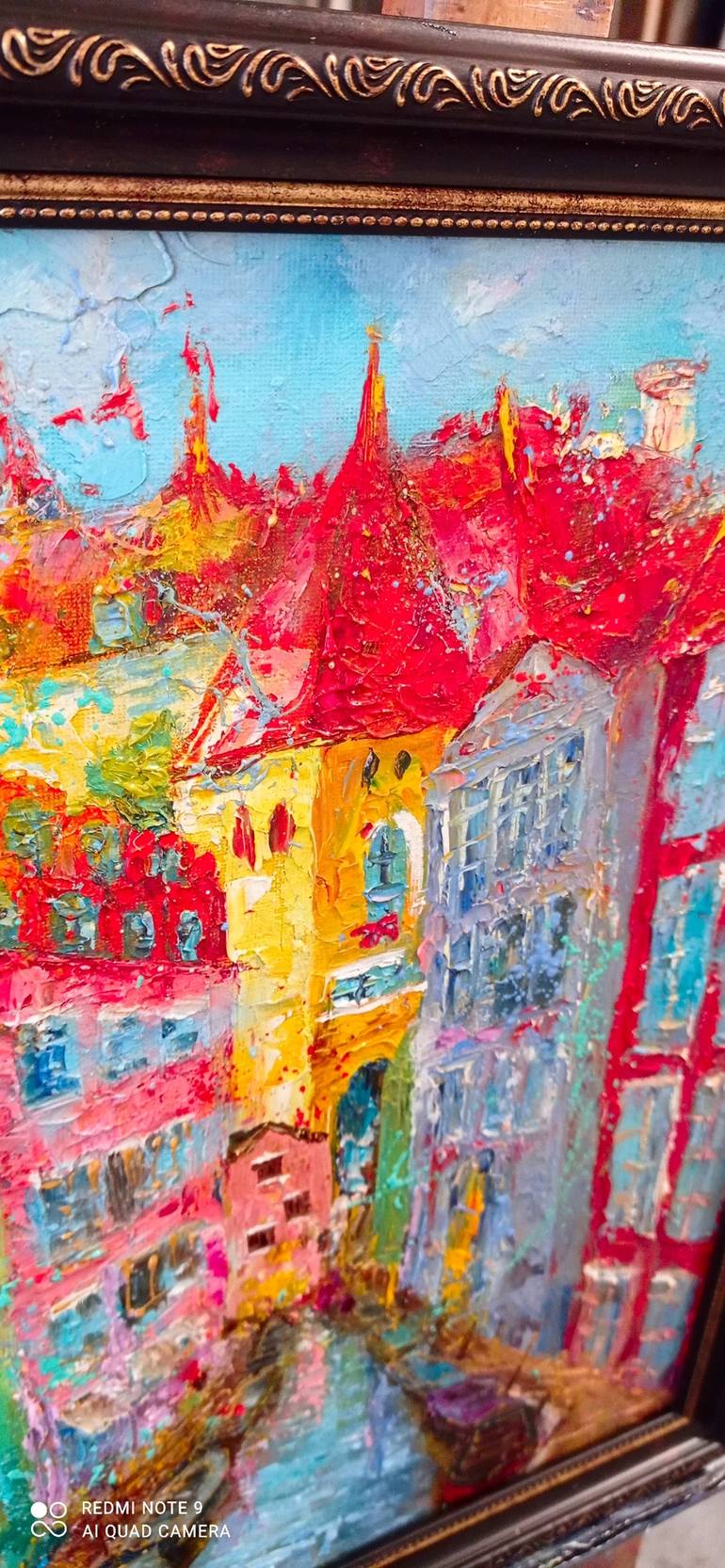 Original Impressionism Cities Painting by ALINA OLENINA ART