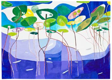 Print of Abstract Expressionism Botanic Paintings by Diana de Molinari