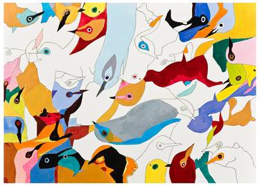 Print of Pop Art Animal Paintings by Diana de Molinari