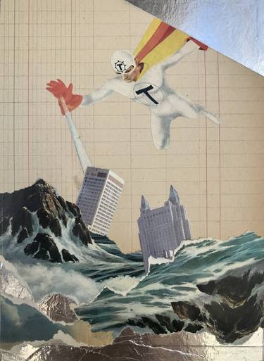 Print of Surrealism Time Collage by Babette Delavega