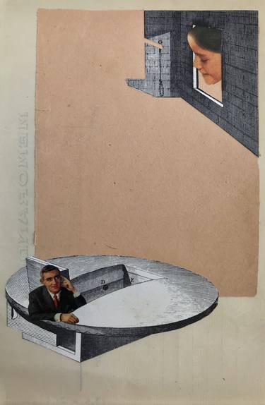 Print of Dada Transportation Collage by Babette Delavega