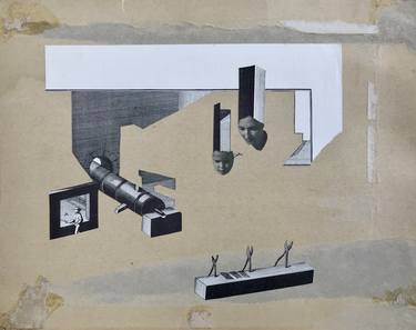 Print of Dada Mortality Collage by Babette Delavega