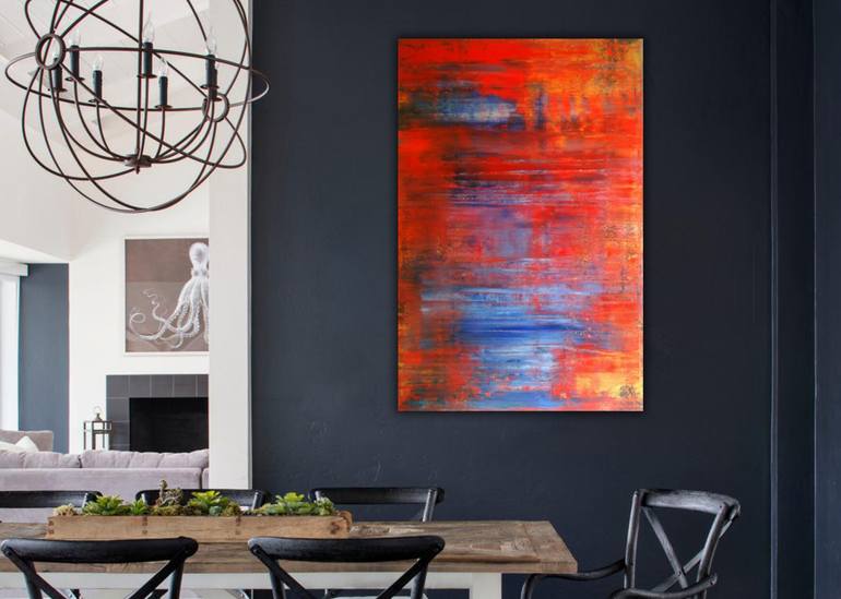 Original Abstract Expressionism Abstract Painting by Robert Martin Abstracts