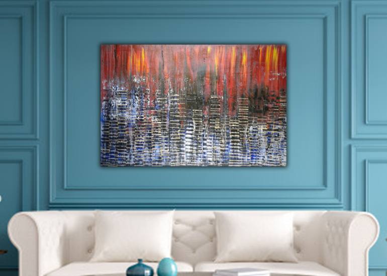 Original Abstract Expressionism Abstract Painting by Robert Martin Abstracts