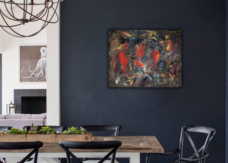 Original Abstract Expressionism Abstract Painting by Robert Martin Abstracts