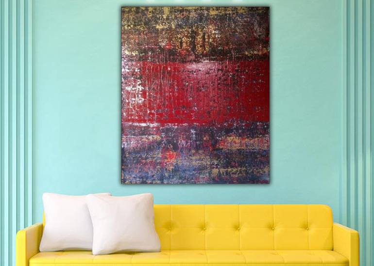 Original Art Deco Abstract Painting by Robert Martin Abstracts