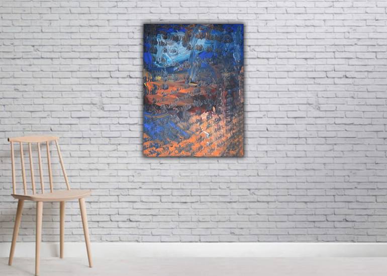 Original Art Deco Abstract Painting by Robert Martin Abstracts