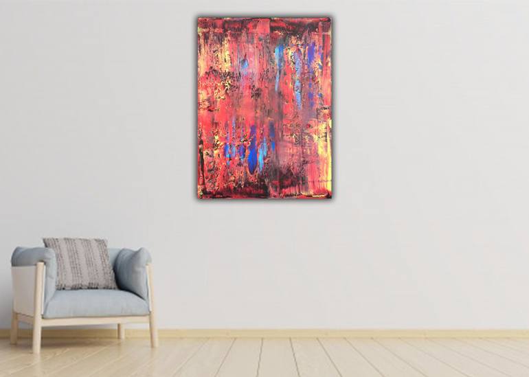 Original Art Deco Abstract Painting by Robert Martin Abstracts