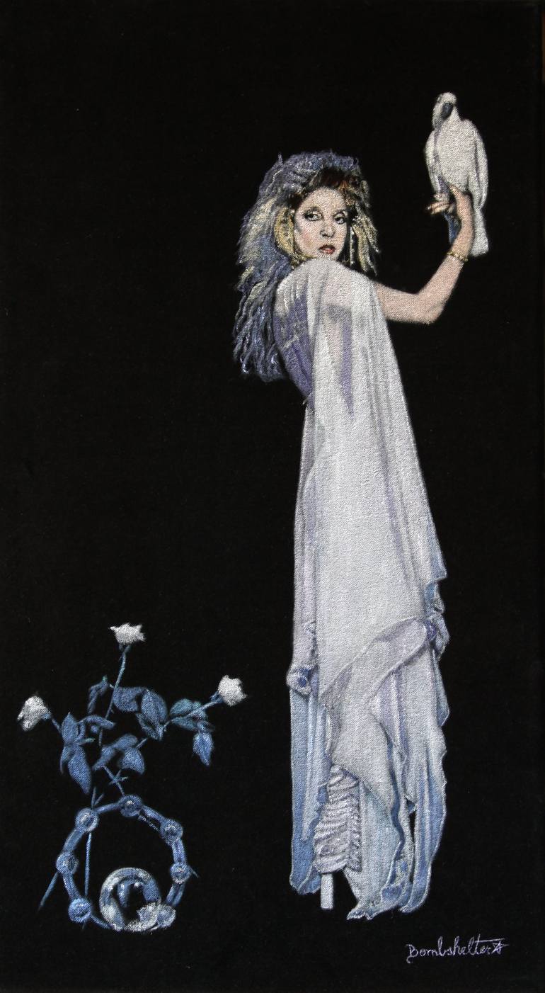 Stevie Nicks Belladonna Black Velvet Painting Painting by Diane Shilkitus |  Saatchi Art