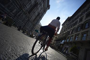 Cyclist in Florence - Limited Edition of 10 thumb