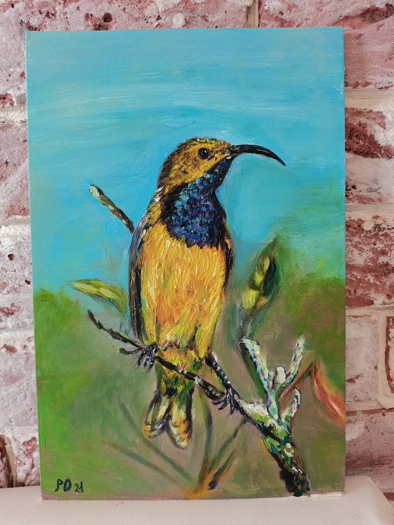 Original Fine Art Animal Painting by Polina Olekhnovich