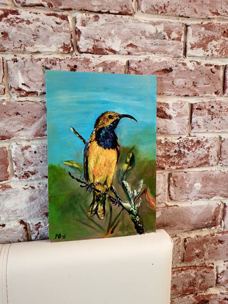 Original Fine Art Animal Painting by Polina Olekhnovich