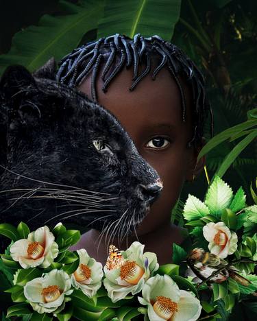 Saatchi Art Artist Joseph Egabor; New-Media, “The Jungle Girl” #art