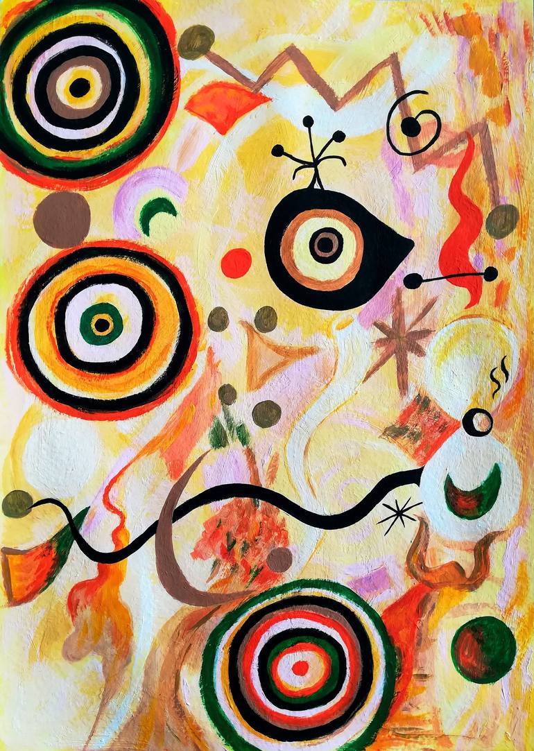 Original Contemporary Abstract Painting by Erika Somoskőy