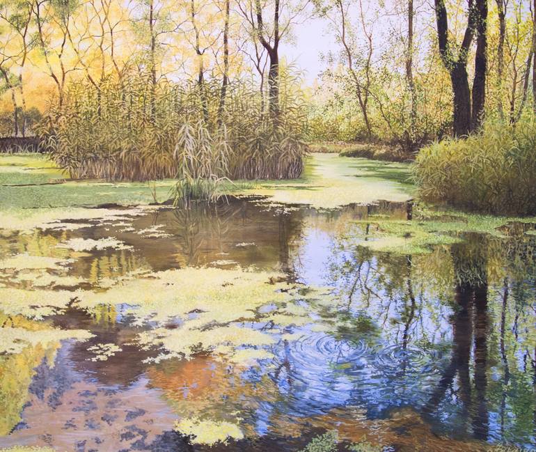 Pond Painting by Alevtina Pugina | Saatchi Art