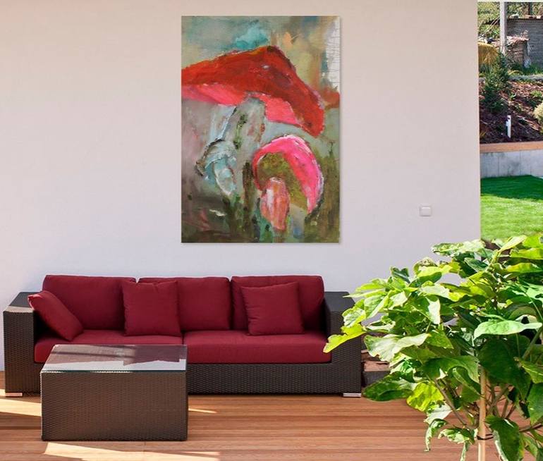 Original Abstract Painting by Josef Thalhofer