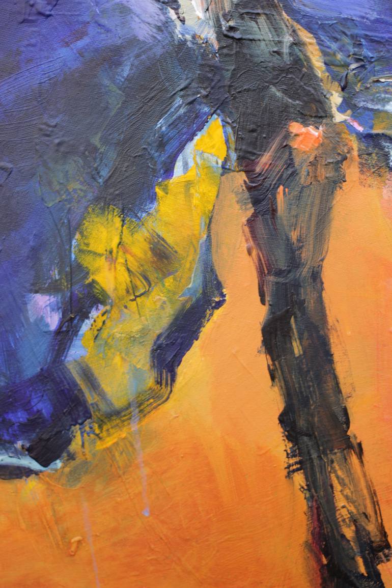 Original Abstract Expressionism Abstract Painting by Josef Thalhofer