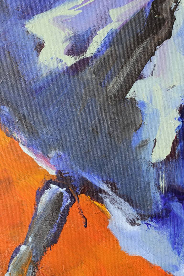 Original Abstract Botanic Painting by Josef Thalhofer