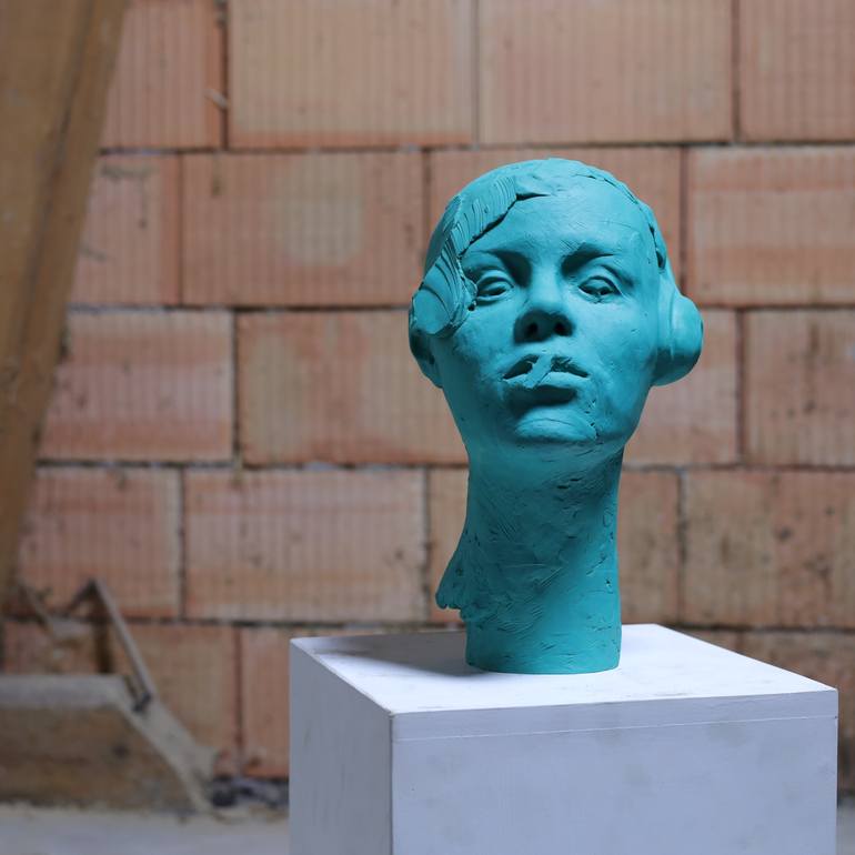 Original Contemporary People Sculpture by Victor Mangeng