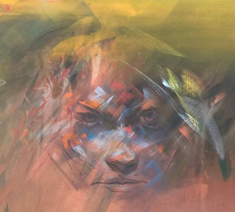 Original Conceptual Abstract Painting by Luis Vargas B