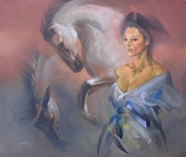 Original Horse Paintings by luis Vargas B